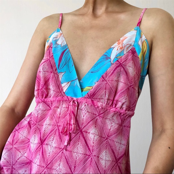 Y2K Tropical Slip Dress - Picture 3 of 6